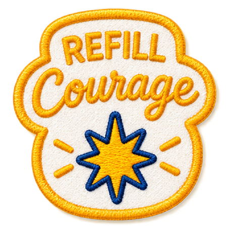 Patch ricamata Refill Courage